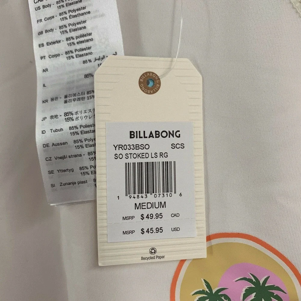 Billabong Long Sleeve Rashguard New Medium‎